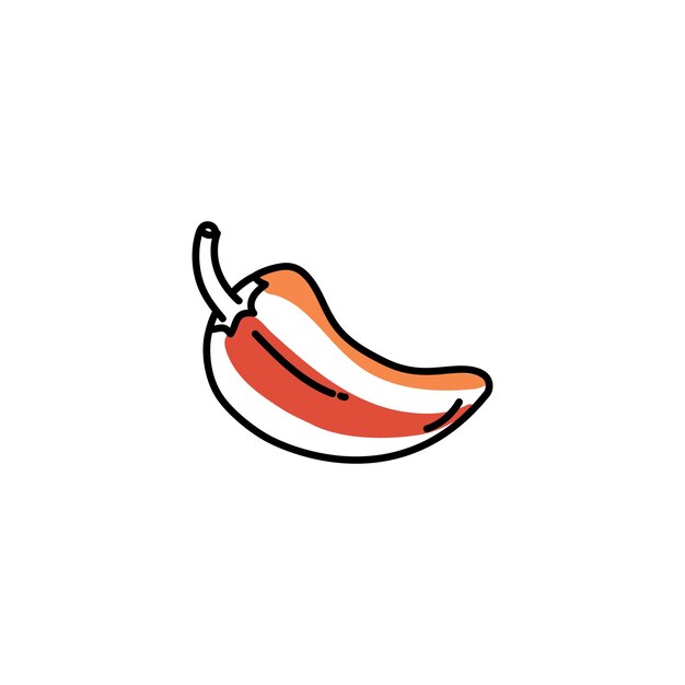 Una vibrante ilustración de chile dibujada a mano
