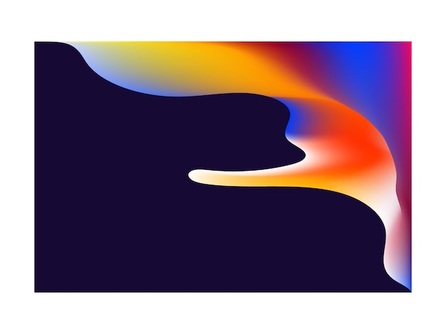 Vibrante Ola lisa abstracta de colores brillantes malla de luz línea de gradiente plantilla de papel tapiz de fondo
