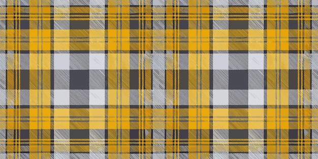 Un vibrante patrón a cuadros con audaces tonos amarillos y grises perfecto para textiles y moda modernos