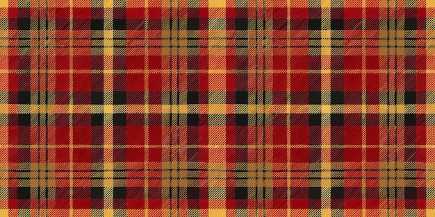 Vibrante patrón de cuadros rojo y amarillo perfecto para agregar un toque de calidez y estilo a varios proyectos de diseño