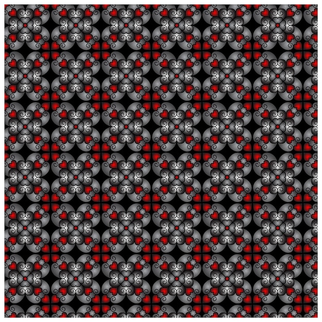 Vibrante patrón geométrico floral colorido diseño de azulejos caleidoscopio