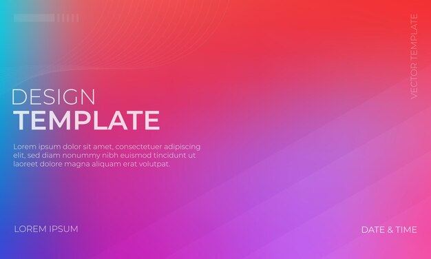 Vibrante Vector Gradiente Textura granulada con tonos de lavanda roja y turquesa