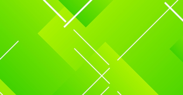 Vibrante verde armonía geométrica composición abstracta moderna