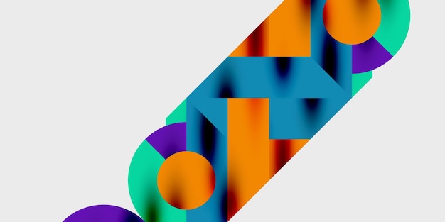Vibrantes círculos de fondo abstractos con gradientes suaves que crean un diseño dinámico y moderno Ideal para proyectos creativos de tecnología o temas contemporáneos