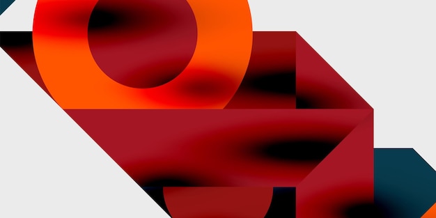 Vibrantes círculos de fondo abstractos con gradientes suaves que crean un diseño dinámico y moderno Ideal para proyectos creativos de tecnología o temas contemporáneos