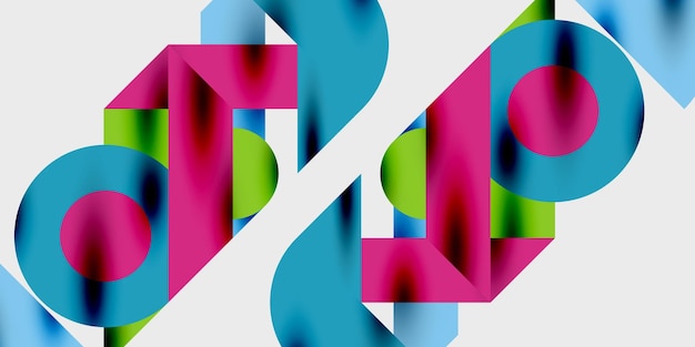 Vibrantes círculos de fondo abstractos con gradientes suaves que crean un diseño dinámico y moderno Ideal para proyectos creativos de tecnología o temas contemporáneos