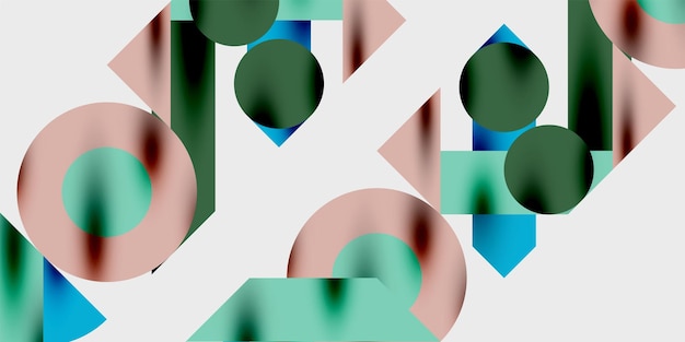 Vibrantes círculos de fondo abstractos con gradientes suaves que crean un diseño ideal dinámico y moderno