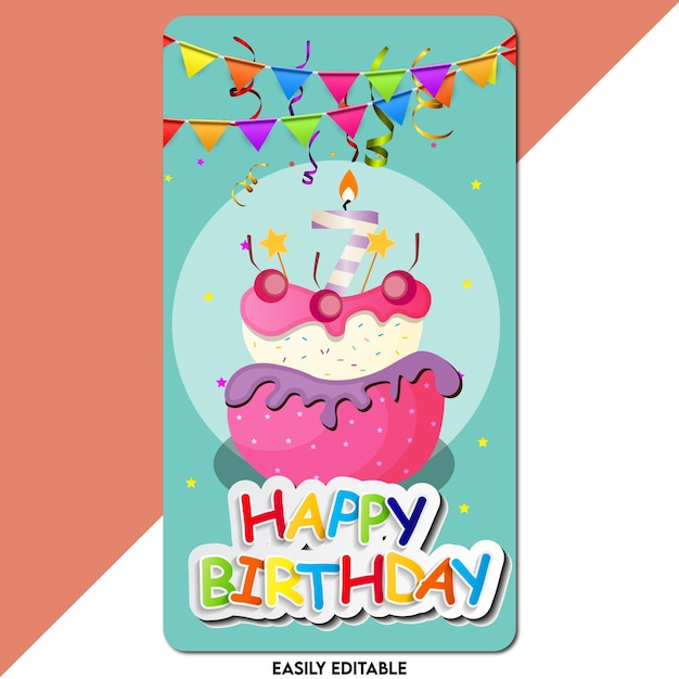 Vibrantes diseños vectoriales de cumpleaños para cada celebración y evento especial