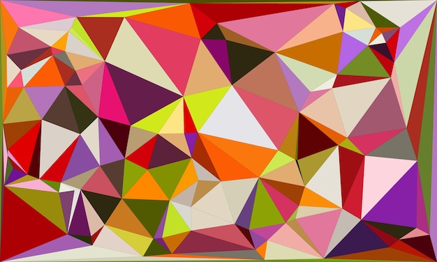 Vibrantes fondos poligonales con formas y colores geométricos dinámicos para el diseño digital