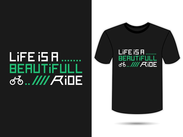 La vida es un hermoso diseño de camiseta de tipografía de paseo