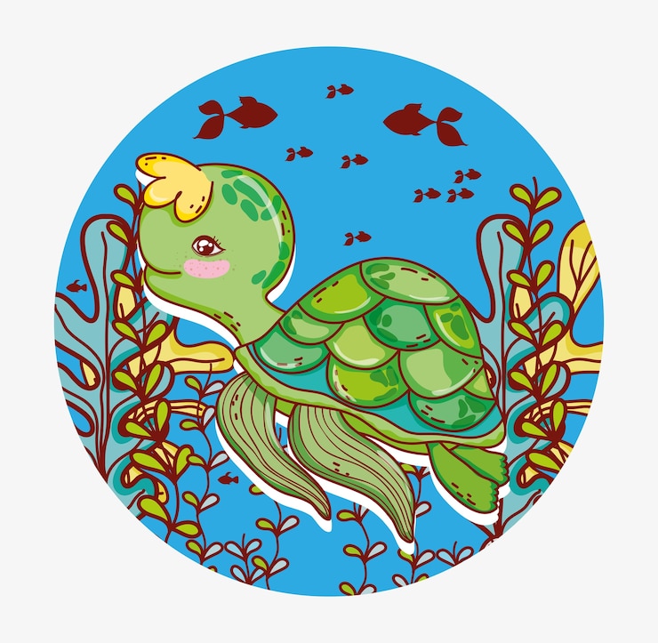 Vector vida marina acuática