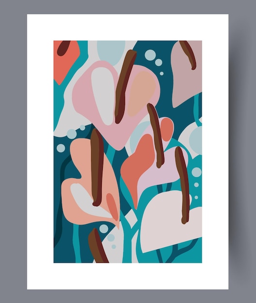 La vida muerta deja colores de primavera Impresión de arte de pared