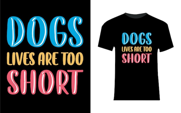 Vector la vida de los perros es un diseño tipográfico demasiado corto.