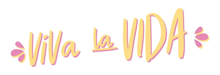 Vector la vida que significa vivir la vida letras españolas frase positiva recursos gráficos