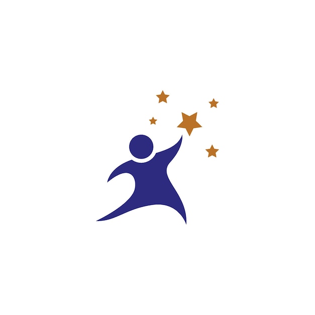 Vida de la salud del logotipo y del símbolo de la estrella de la gente
