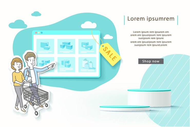 Vector la vida con un teléfono inteligente aplicación de teléfono inteligente de compras en línea en el móvil ilustración vectorial acerca de las compras en línea