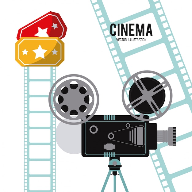 Video cámara película película carrete icono de cine