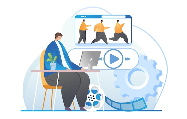 Video gráfico post producción efectos especiales modelado software de edición aplicación de edición profesional.
