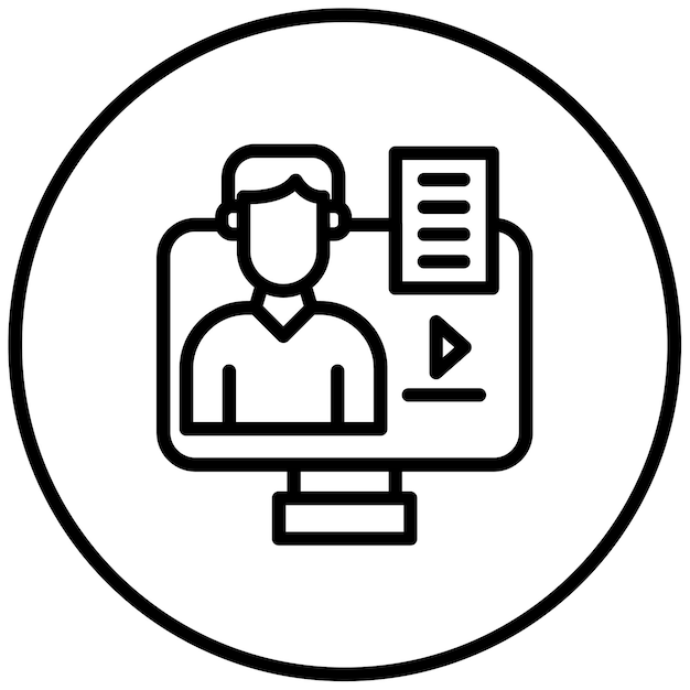 Vídeo de ilustración vectorial de la conferencia