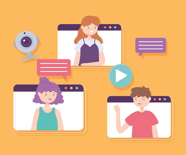 Videoconferencia de personas
