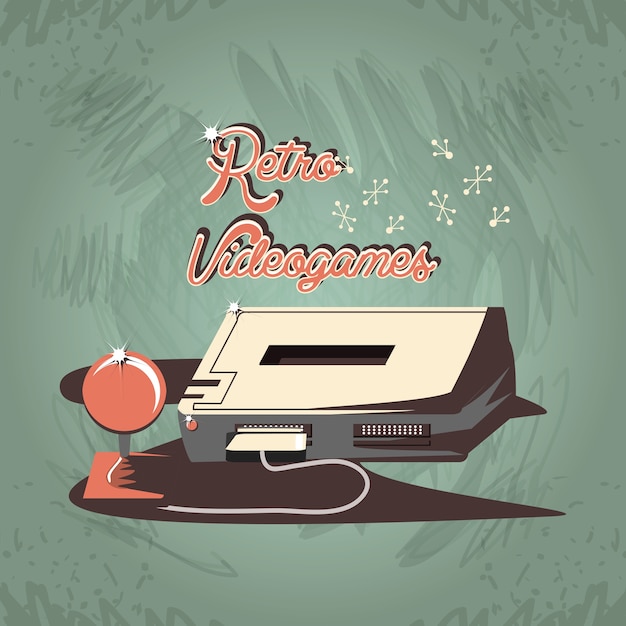 videojuego retro con diseño de ilustración vectorial de control