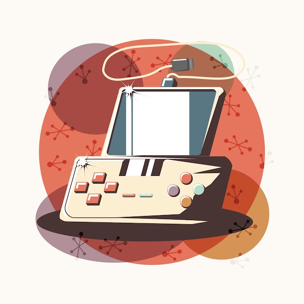videojuego retro con diseño de ilustración vectorial de control