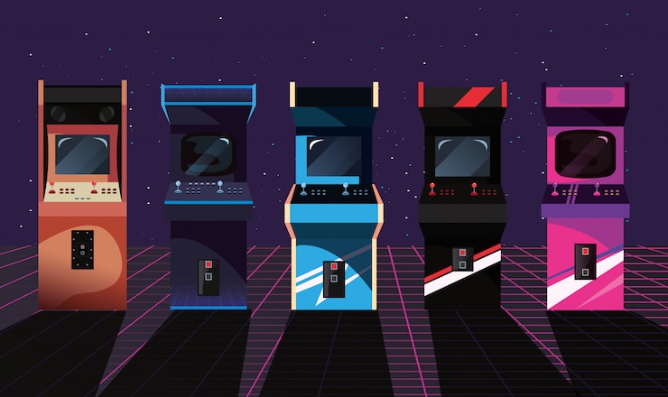 Vector videojuego retro