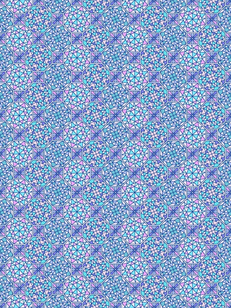 vidriera ornamental oriental colorido patrón árabe caleidoscopio