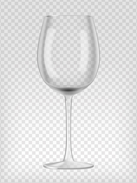 Vidrio de vino vacío