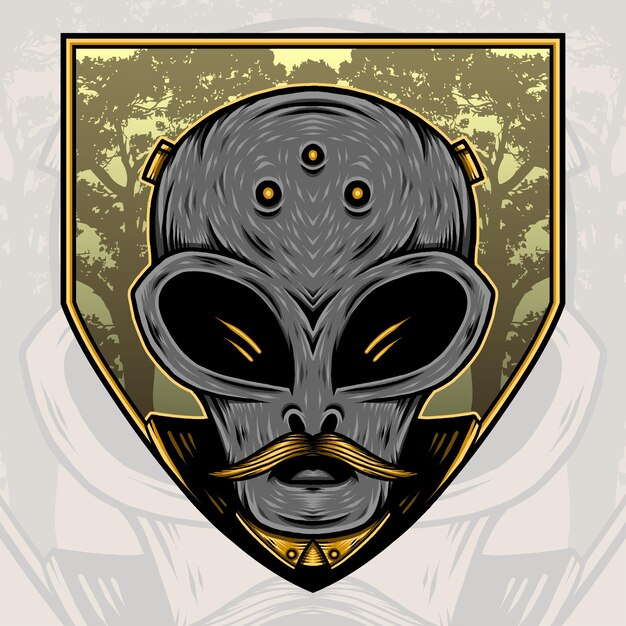 Vieja ilustración alienígena
