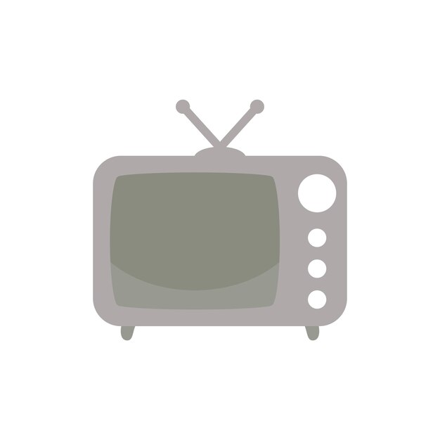 viejas plantillas de diseño vectorial de iconos de televisión