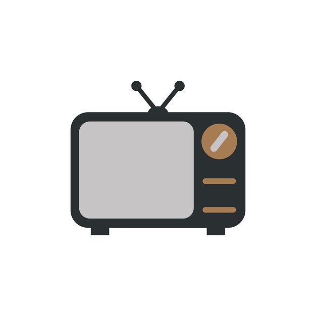 viejas plantillas de diseño vectorial de iconos de televisión