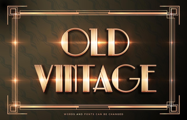 Vector viejo estilo art deco
