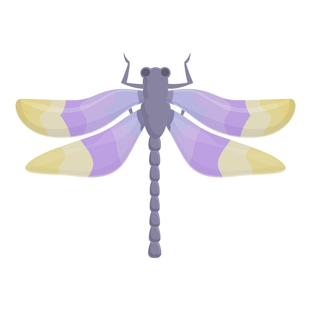 Viejo libélula icono dibujos animados vector insecto insecto verano mosca dragón