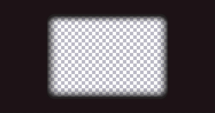 Vector viejo marco cinematográfico sobre fondo transparente