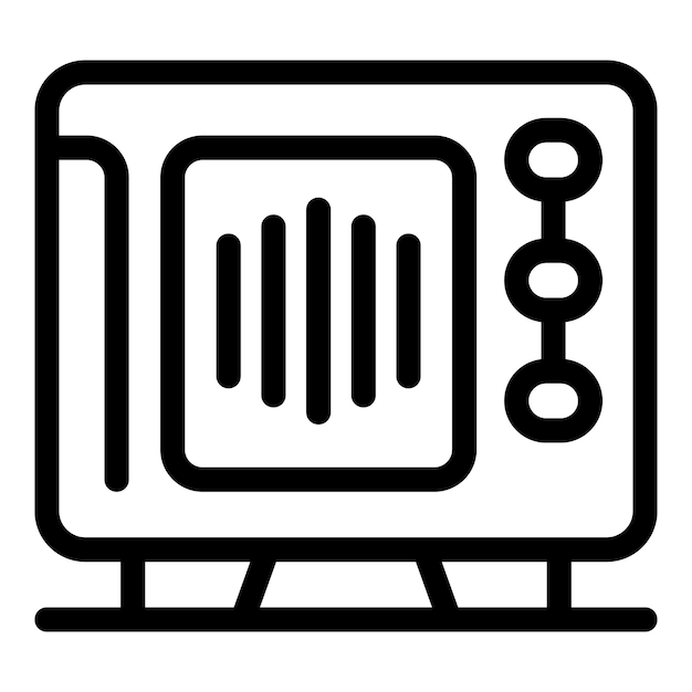 El viejo televisor de pie en la mesa muestra barras verticales en la pantalla