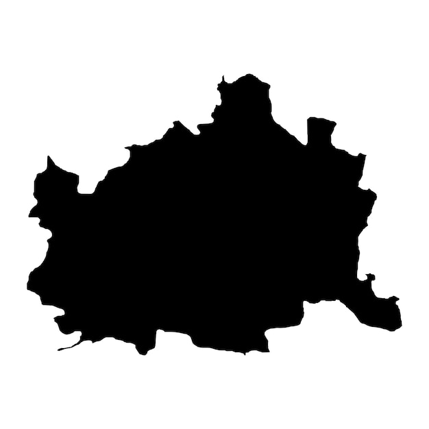 Viena mapa de Austria ilustración vectorial