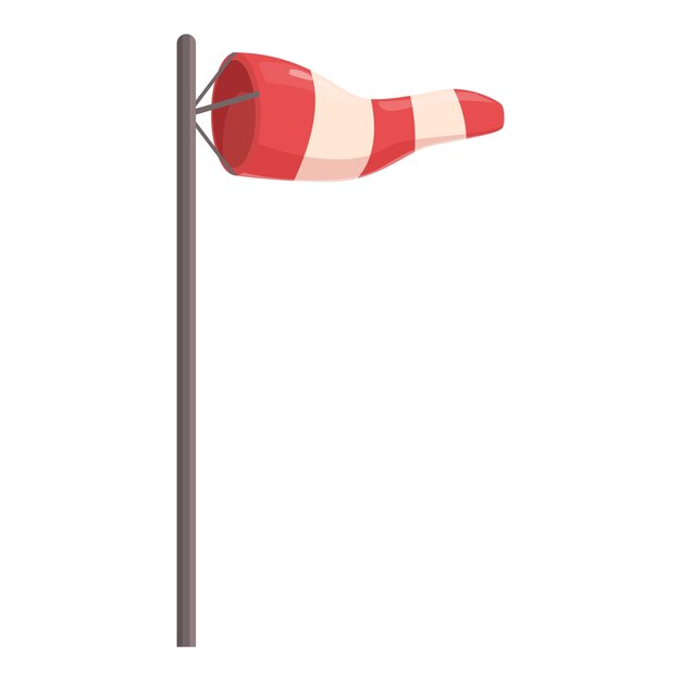 El viento está moviendo el chaleco rojo y blanco.