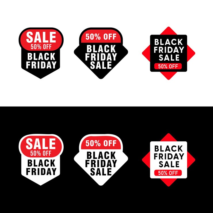 Viernes Negro Grandes ofertas Super ventas Mega ofertas Etiqueta de insignia Verano Invierno Primavera