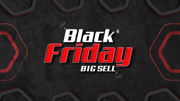 Viernes negro Promoción de descuento de nueva venta Plantilla de diseño de fondo o banner