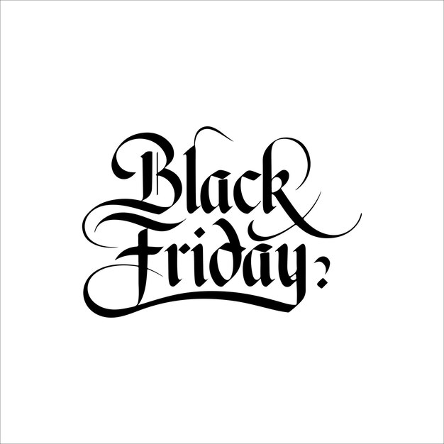 Viernes Negro Texto tipográfico