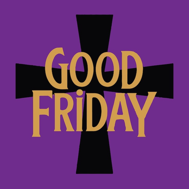 Viernes Santo tipografía texto letras Crucifixión de Jesús Muerte cartel de pancartas saludos camiseta tee