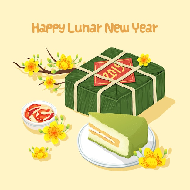 Vietnam Año Nuevo Lunar Comida Tradicional