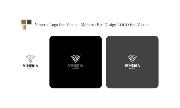 Vimeria Logo vector gratis Alfabeto Eps Design LOGO vector gratis