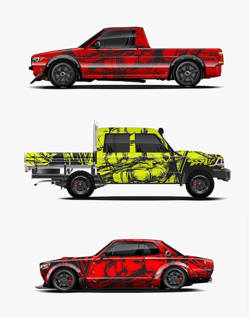 Vinilo adhesivo para coche para gráficos de coche de carreras.