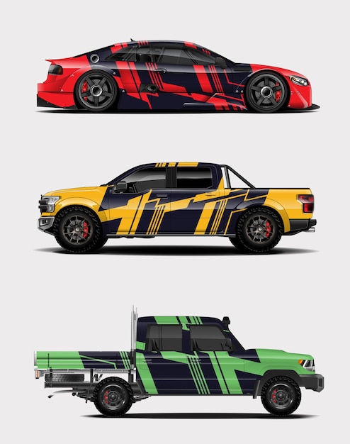Vinilo adhesivo para coche para gráficos de coche de carreras.