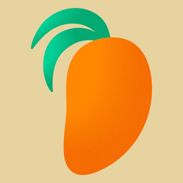 Vinilo adhesivo mango naranja personajes lindos veganos