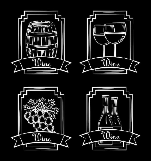 vino bebida alcohol tarjeta