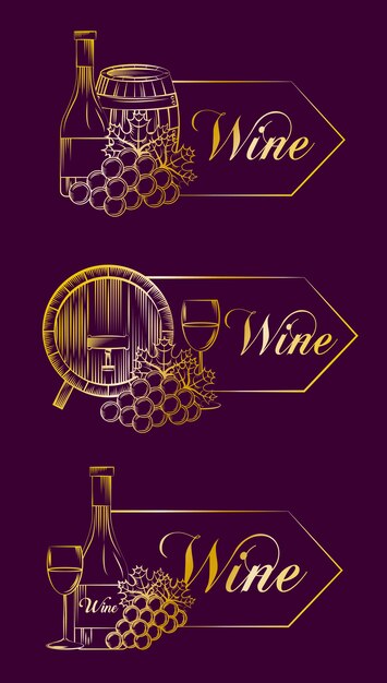 vino bebida alcohol tarjeta