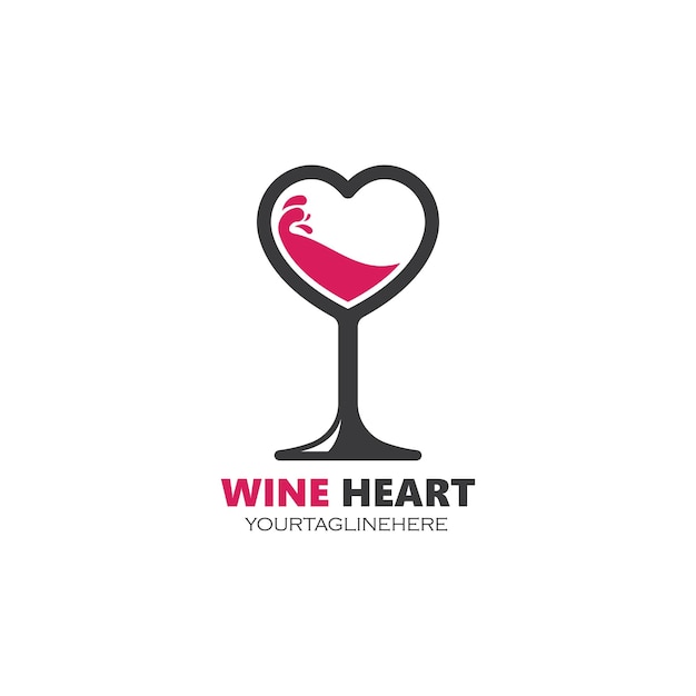 Vino logo icono vector ilustración diseño